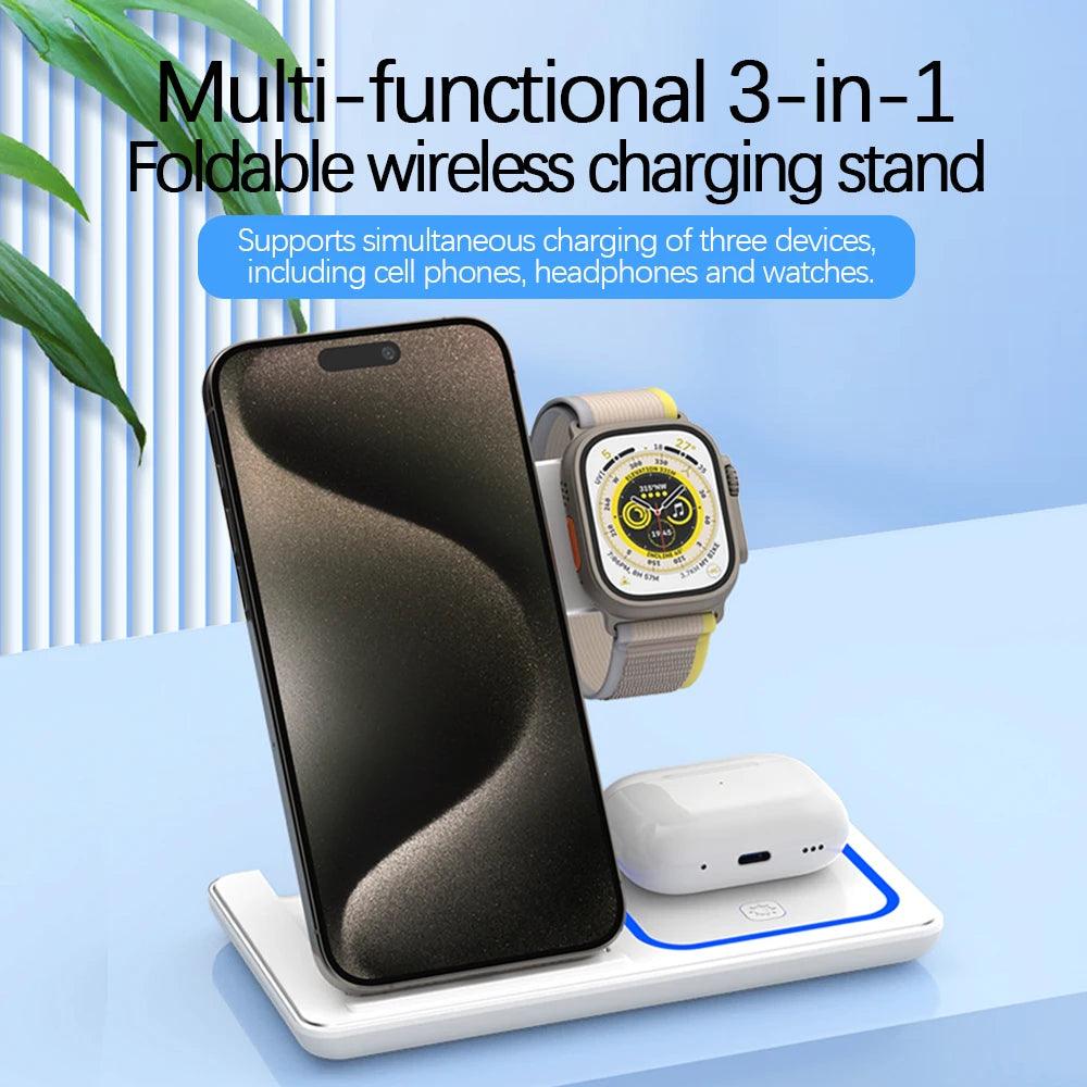 Luniton 3-in-1 Fast Wireless Charging Station - Luniton