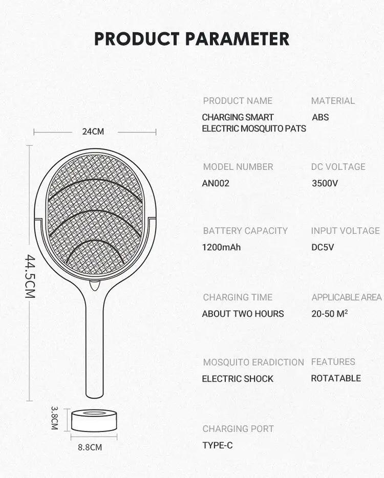 Luniton 5-in-1 Electric Mosquito Swatter - Luniton