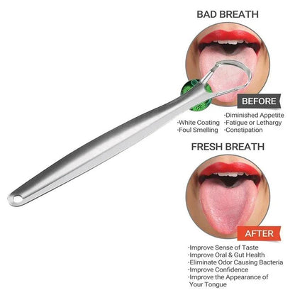 Luniton Reusable Stainless Steel Tongue Scraper - Luniton