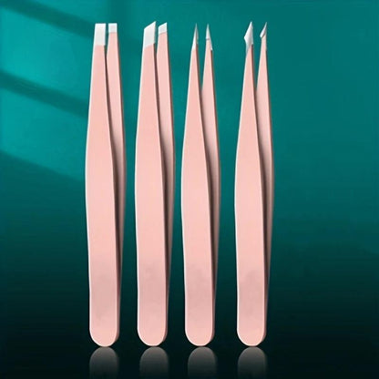 Luniton 4-Piece Professional Tweezers Set - Luniton