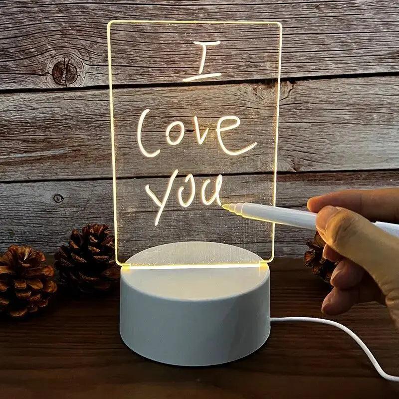 Luniton Creative LED Night Light Message Board - Luniton