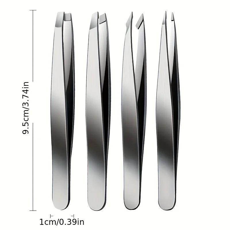 Luniton 4-Piece Professional Tweezers Set - Luniton