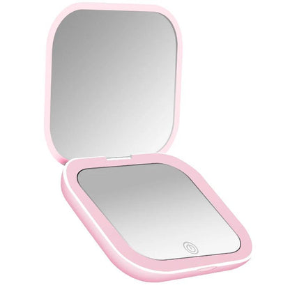 Luniton Compact Mini Vanity Table Mirror with LED Lights - Luniton