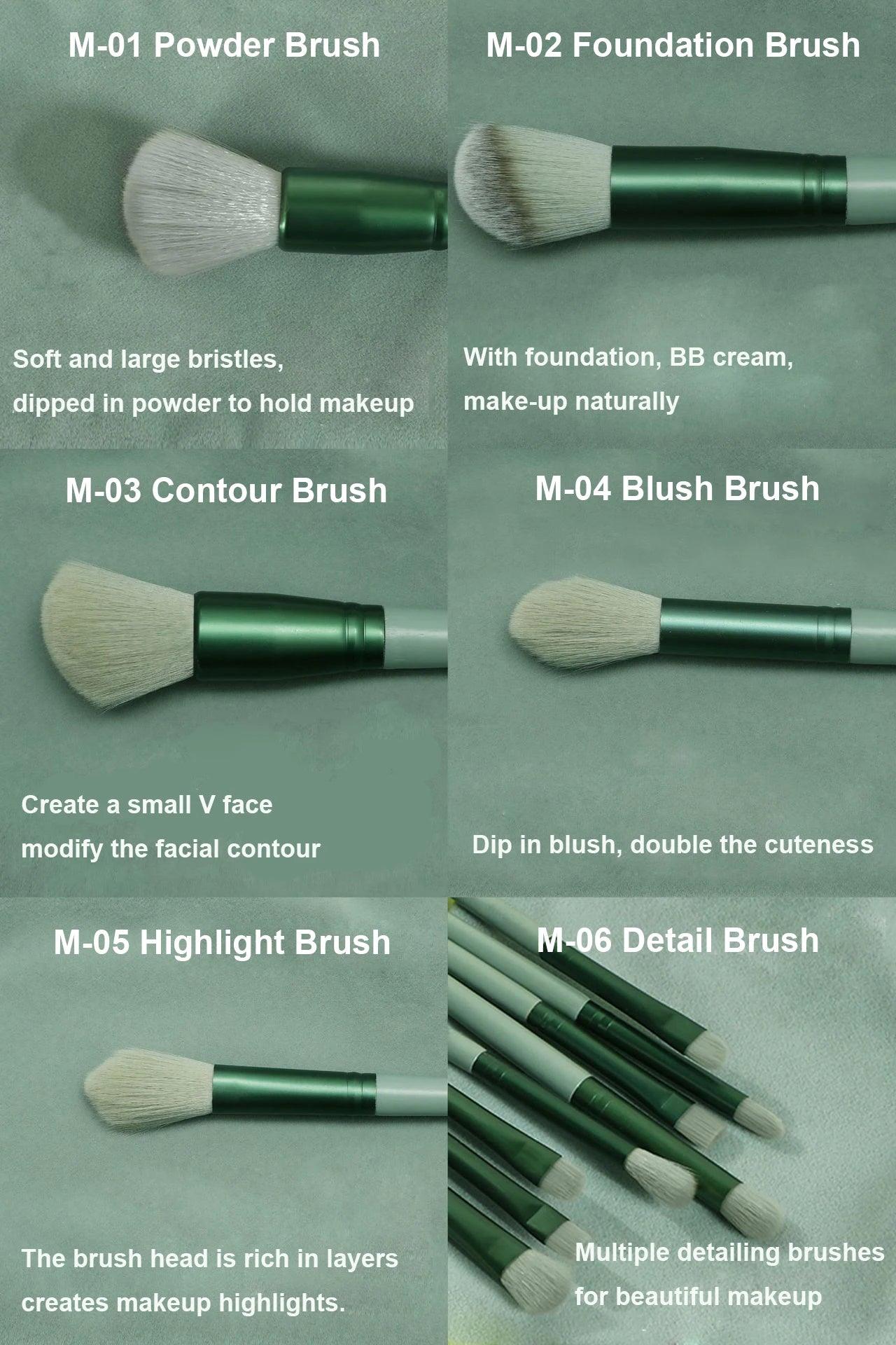 13 PCS Luniton Makeup Brushes - Luniton