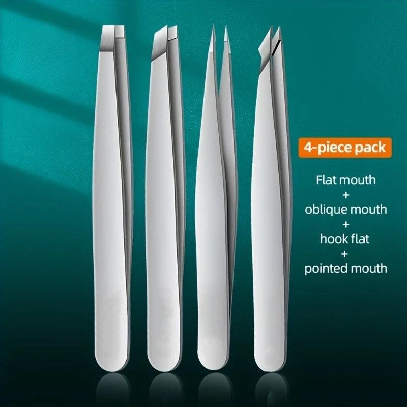 Luniton 4-Piece Professional Tweezers Set - Luniton