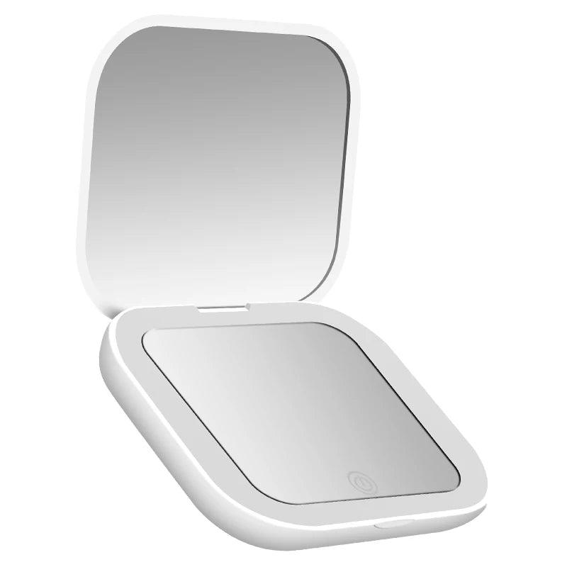 Luniton Compact Mini Vanity Table Mirror with LED Lights - Luniton