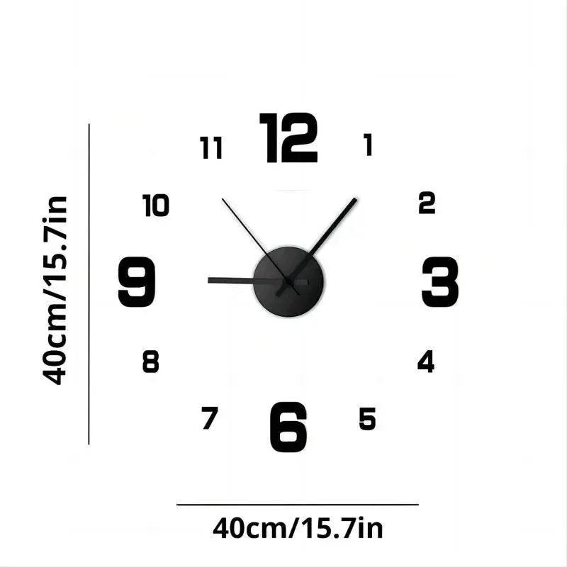 Luniton Frameless DIY Wall Clock - Luniton