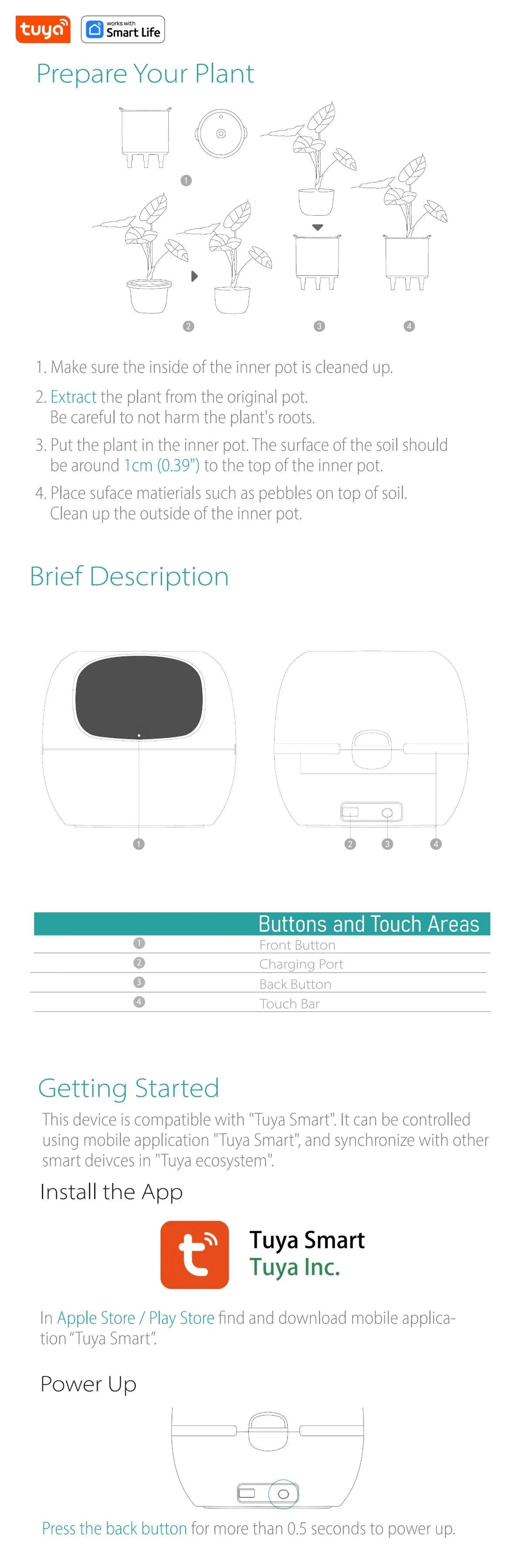 Luniton Smart Planter Tuya - Luniton